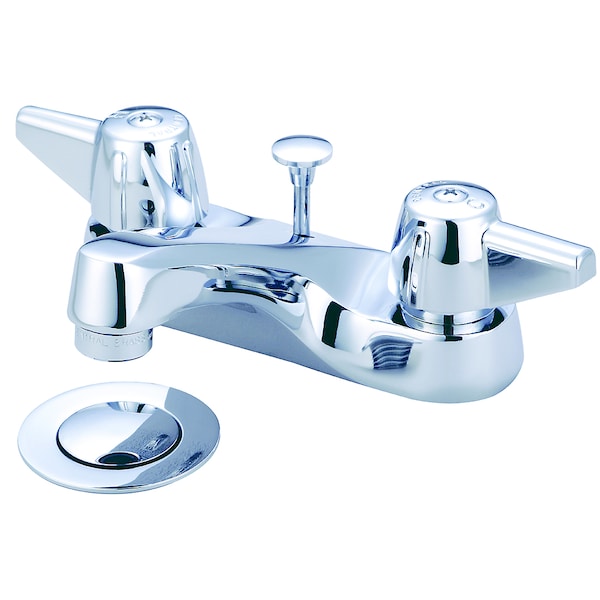 Central Brass Two Handle Bathroom Faucet, NPSM, Centerset, Polished Chrome, Weight: 4.9 81137-DA - main